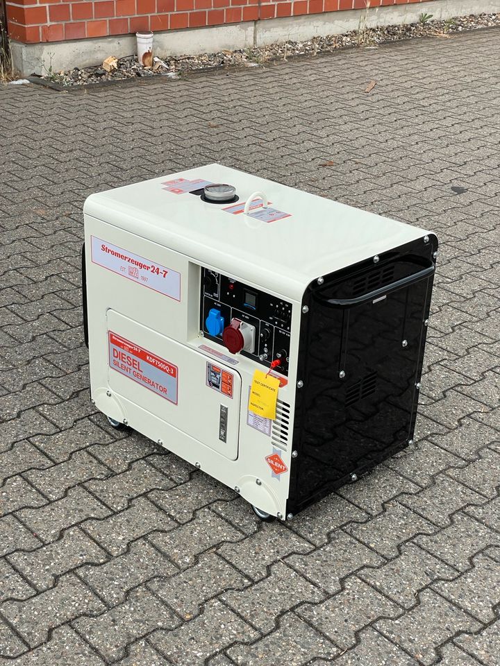 Diesel Notstromaggregat 6,9kVA ATS Box 400V 230V Stromerzeuger in Viersen