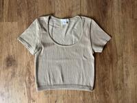 AMISU Crop T-Shirt Gr. 36 S beige Rheinland-Pfalz - Heltersberg Vorschau