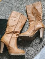 Stiefel Gr 39 cognac braun beige ocker Wadenstiefel Weite G Bonn - Nordstadt  Vorschau