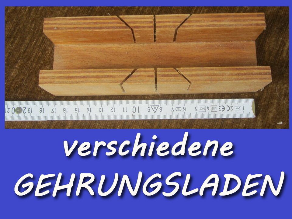 2 unbenutzte Schneidladen Gehrungsladen Holz in Bernhardswald