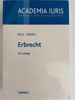 Top Zustand! Brox/Walker, Erbrecht, 28. Auflage 2018 Leipzig - Gohlis-Mitte Vorschau