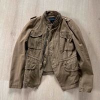 Jacke mit Nieten von zara Khaki Bayern - Schwabach Vorschau