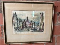 Lithografie Frankfurt am Main Römerberg Richard Thiel Enders Hessen - Limeshain Vorschau