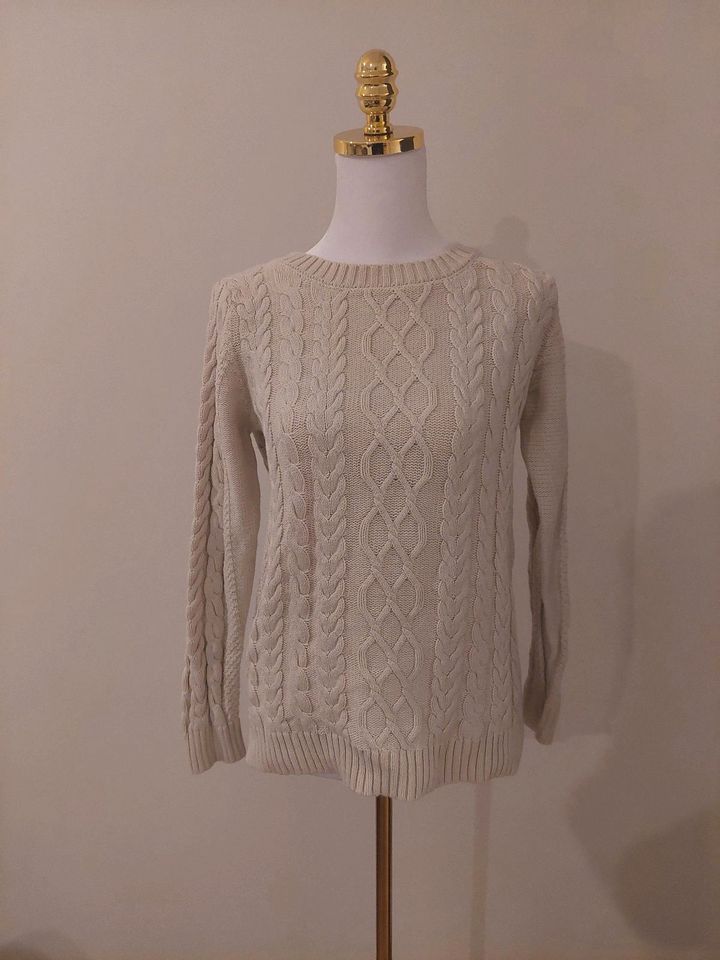 Pullover von Mango, Gr. M, weiß/creme in Bremen