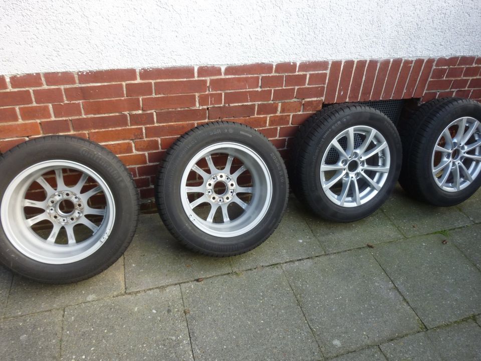 4 orig. BMW Alu-Felgen Winterräder 7Jx16 H2 ET31 205/60 R16 Conti in Berlin