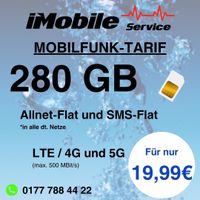 ✅ 280GB INTERNET MOBILFUNK-TARIF ✅ Allnet Flat ✅ SMS Flat ✅ EU ROAMING ✅ 19,99mtl. ✅ SIM-VERTRAG Mitte - Wedding Vorschau