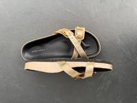 Zara Home Sandalen Flach Gold schwarz Größe 39 Bayern - Ingolstadt Vorschau