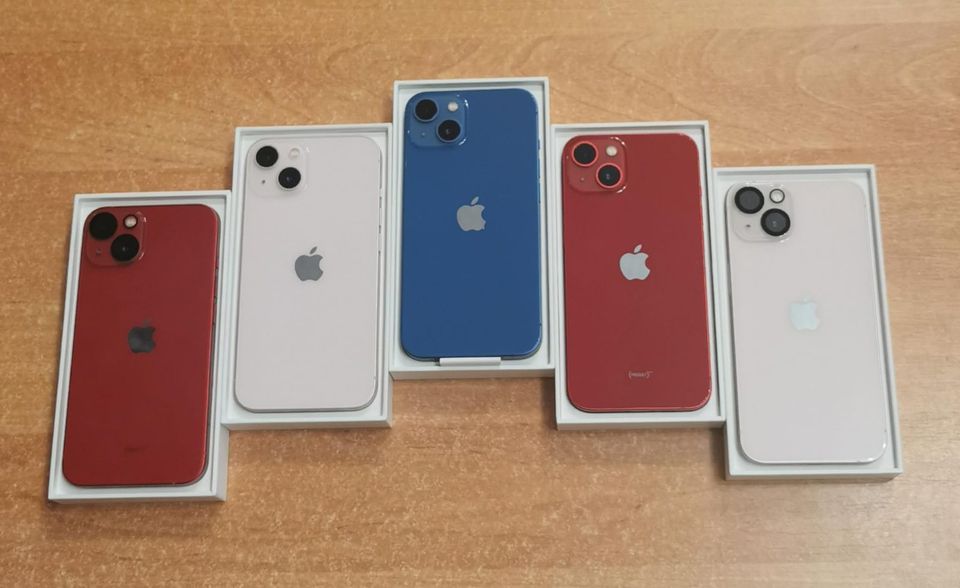 Apple iPhone 13 128GB 512GB Blau Pink rot Grün WIE NEU Tausch? in Herleshausen