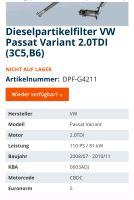 Dieselpartikelfilter VW Passat Variant 2.0TDI B6 Bayern - Aholming Vorschau