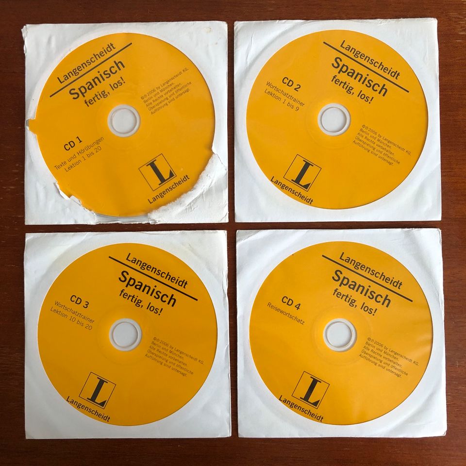 Spanisch Sprachkurs 5 CDs + Langenscheidt 4 CD in Leipzig