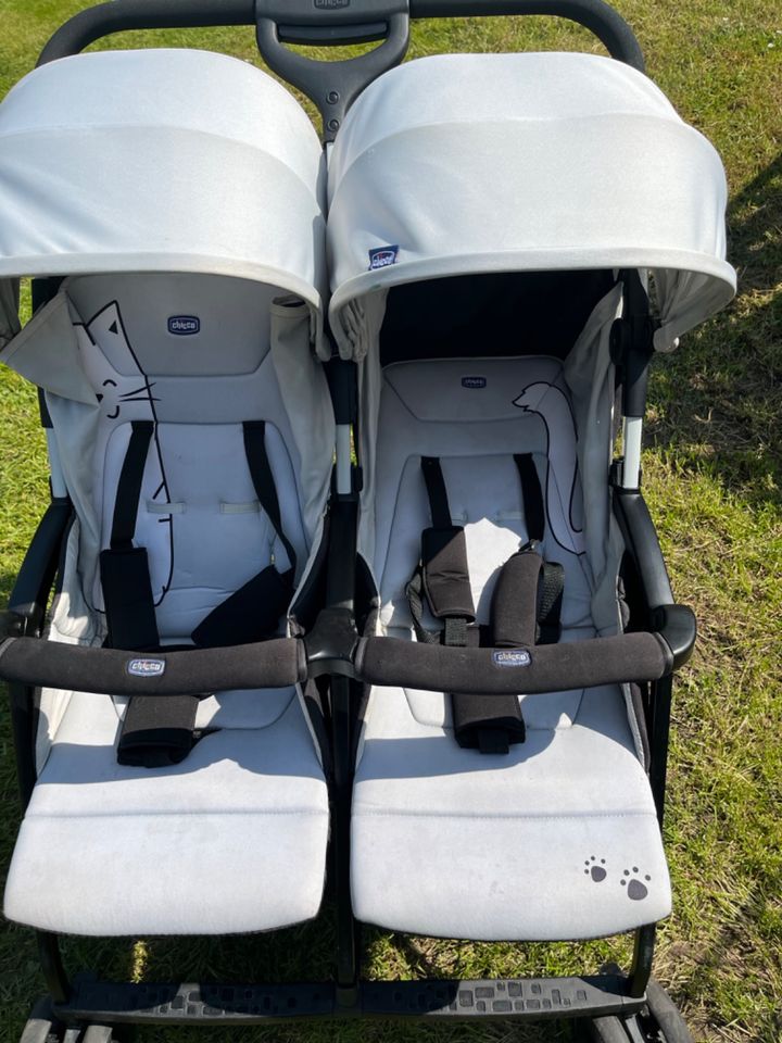 Chicco Zwillingsbuggy OHlalà Twin, Silver Cat in Menden