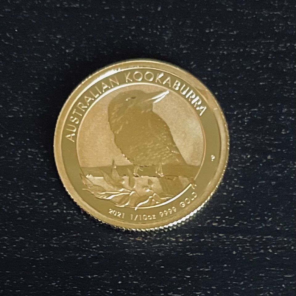 Kookaburra Gold 2021 1/10 oz Goldmünze Unze in Leipzig