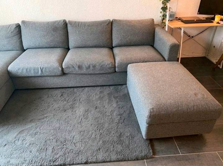 Ikea VlMLE  4er Sofa  Recamiere Gunnared mittelgrau in Duisburg