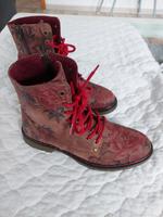 Außergewöhnliche Stiefel Cox Gr.38 Braun mit Blumen Berlin - Treptow Vorschau
