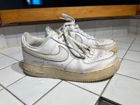 Nike Air Force 1 in weiß mit Gold Gr. 39 Dortmund - Innenstadt-West Vorschau