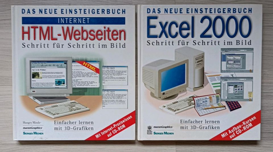 Vintage Lehrbücher / HTML & Excel in Ostrhauderfehn