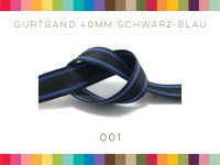 1 Rolle Gurtband 40mm in der Farben Schwarz-Blau (001) ca. 50m Baden-Württemberg - Heidelberg Vorschau