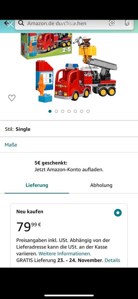 Lego/Duplo/Feuerwehr/10592/Rarität/OVP/Neuwertig/Top❤️ in Heilbad Heiligenstadt
