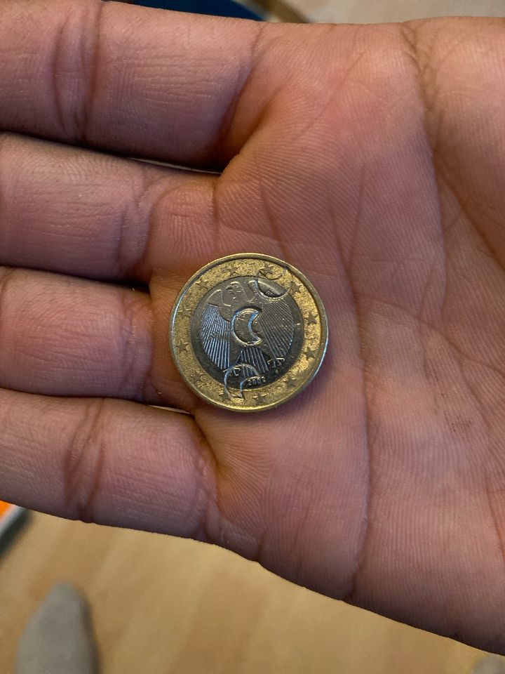 1 Euro Münze 2002 in Rheinau