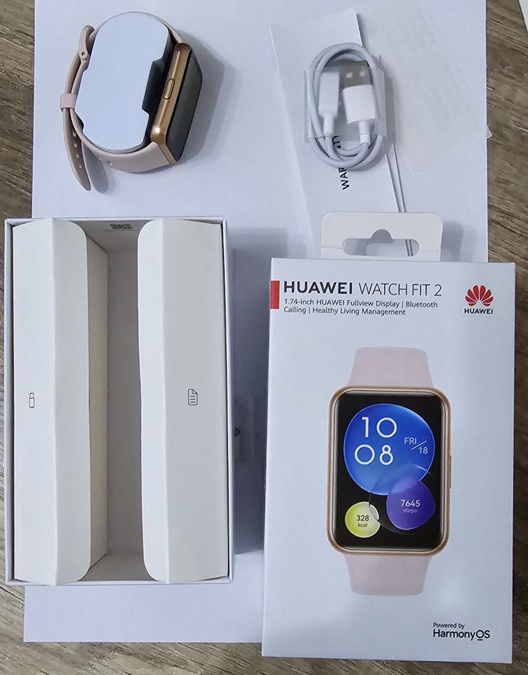 Huawei Watch Fit 2 Active - Sakura Pink - OVP - WIE NEU  Garantie in Sindelfingen