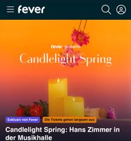 2x Candlelight Spring: Hans Zimmer in der Musikhalle 28.05. 20:30 Baden-Württemberg - Eppingen Vorschau