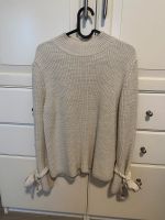 Strickpullover mit Schleifen beige creme Niedersachsen - Vechta Vorschau