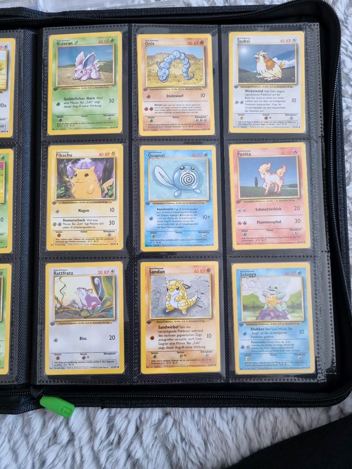 Pokemon Base Set 1. Edition - Masterset komplett in Stadtbergen