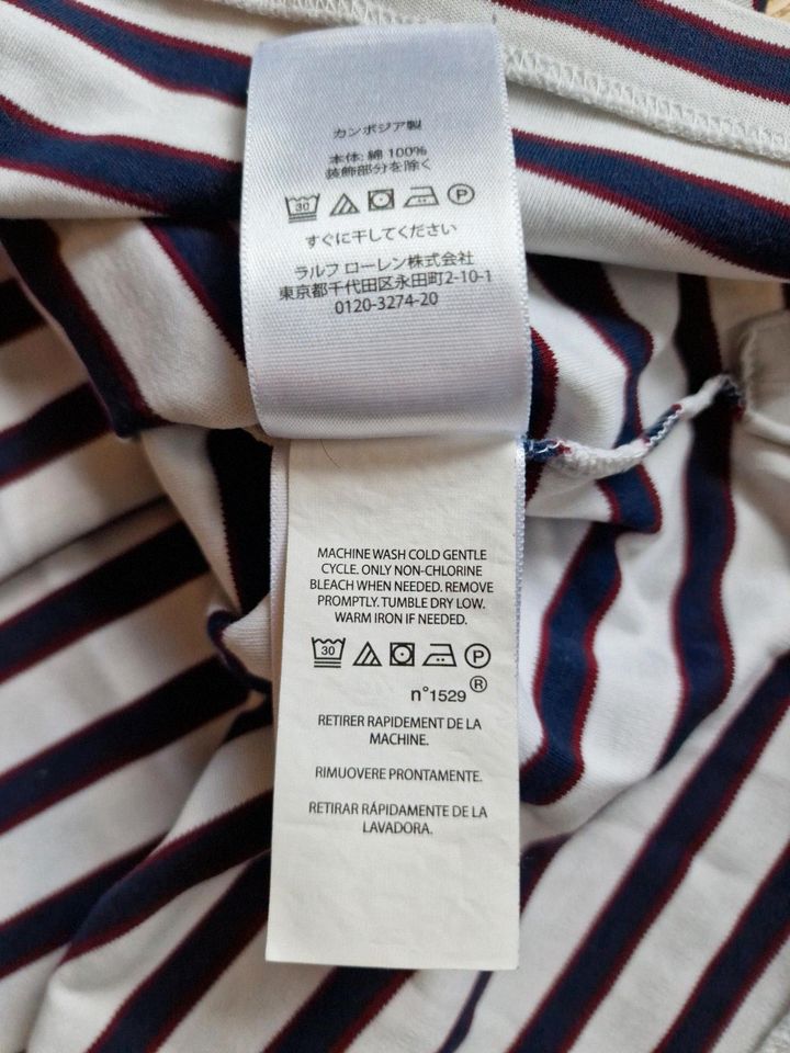 Polo Ralph Lauren - Poloshirt - Weiß mit Streifen - Größe (XL) in Hamburg