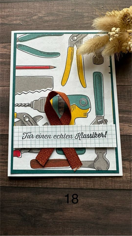 Stampin up SU Geburtstagskarten Männer Papa Geburtstag Karten in Horgenzell