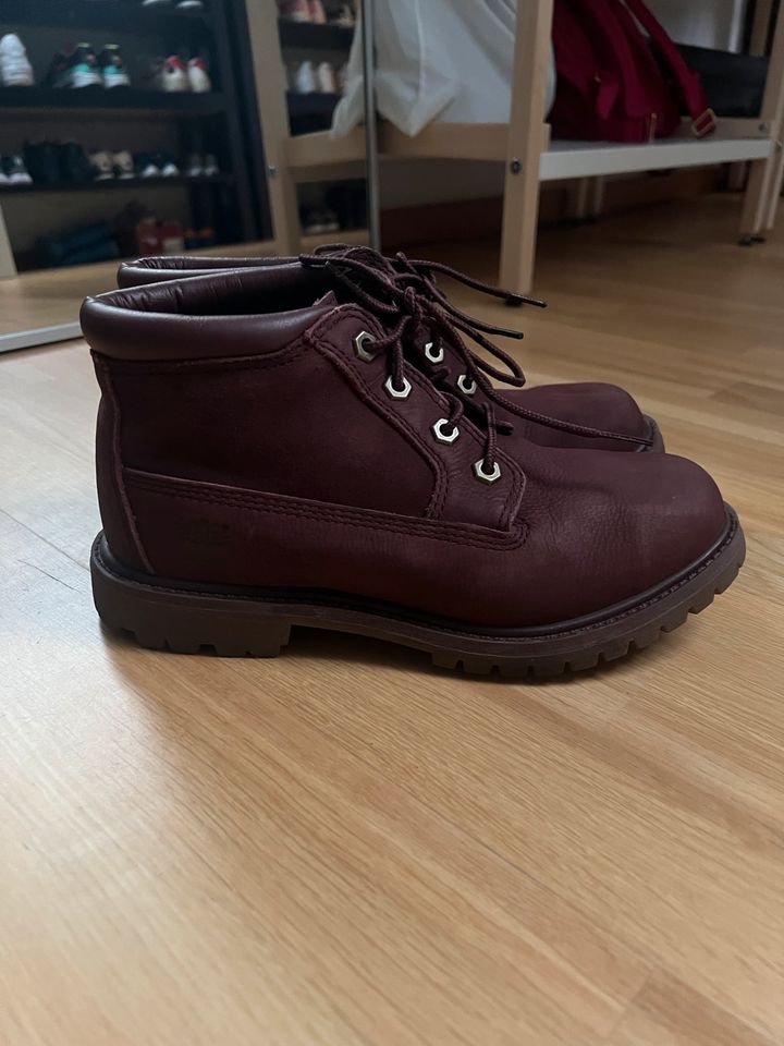 Timberland Boots Stiefeletten Gr. 37,5 Bordeaux NEUWERTIG in Krefeld