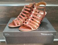 wie NEU Tamaris Leder Sandalen High Heels 39 muscat Niedersachsen - Sulingen Vorschau