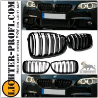 Kühlergrill schwarz Glanz +Emblemhalter für BMW 5er F10 F11 Hessen - Calden Vorschau