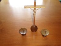 Kruzifix mit 2 passenden Kerzenständern Nordrhein-Westfalen - Hürth Vorschau
