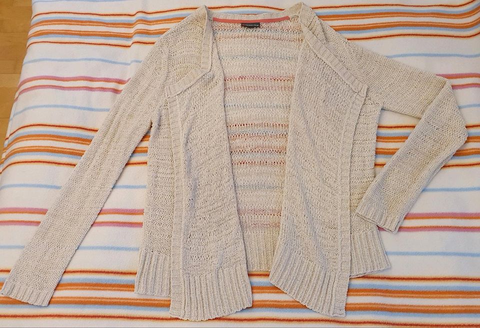 StreetOne Street One Strickjacke Jacke Strick Beige neuw. 40 in Schwentinental