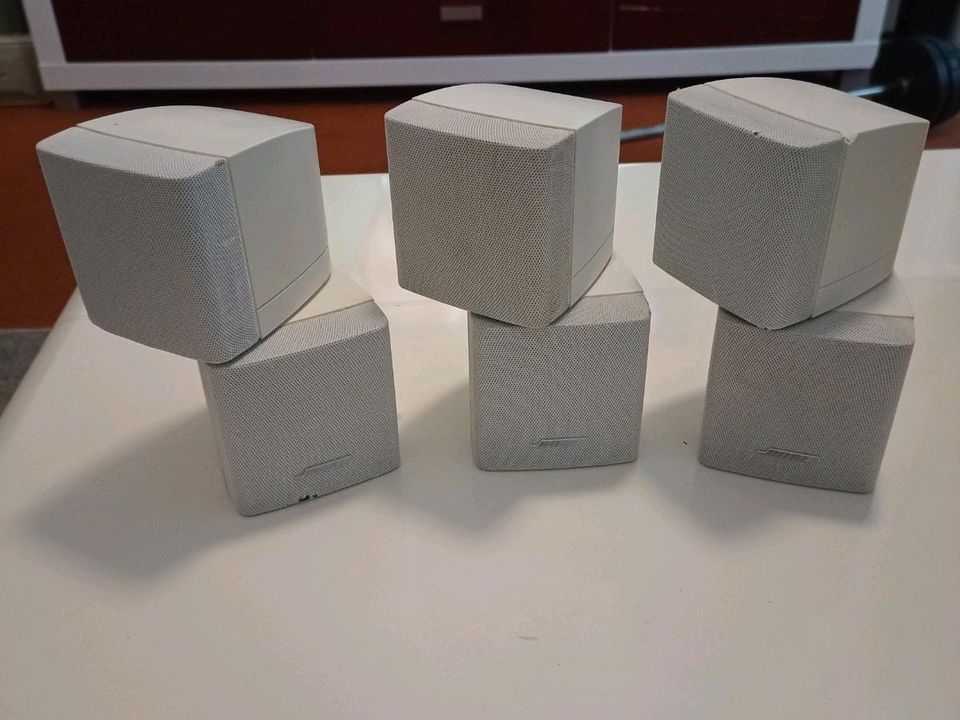 3 x Orginal Bose Doppelcube Cube Cubes Lautsprecher Boxen in Weiß in Berlin