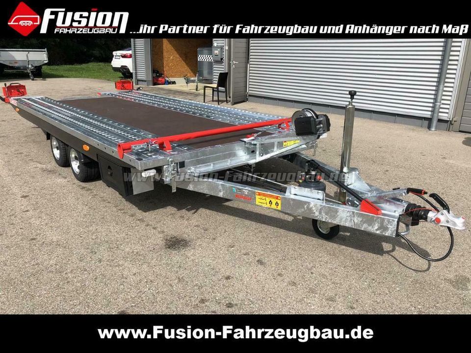 Kippbarer Autotransporter Lochblech, 500x209cm, 2700kg in Isny im Allgäu