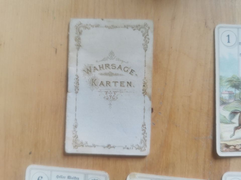 ✿ Antik Vintage Wahrsage Karten Vintage Esoterik Tarot Spielkarte in Mannheim