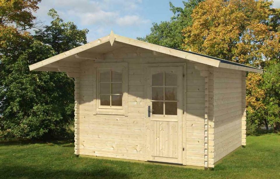 Gartenhaus Blockhaus Gerätehaus Holz 580x390cm, 40 mm, 4039212 in Versmold