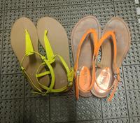 2 paar Sandalen H&M  + Reno  , neongelb , neonorange Bayern - Buchloe Vorschau