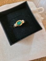 585er Gelbgold Ring mit Jade-Stein West - Unterliederbach Vorschau