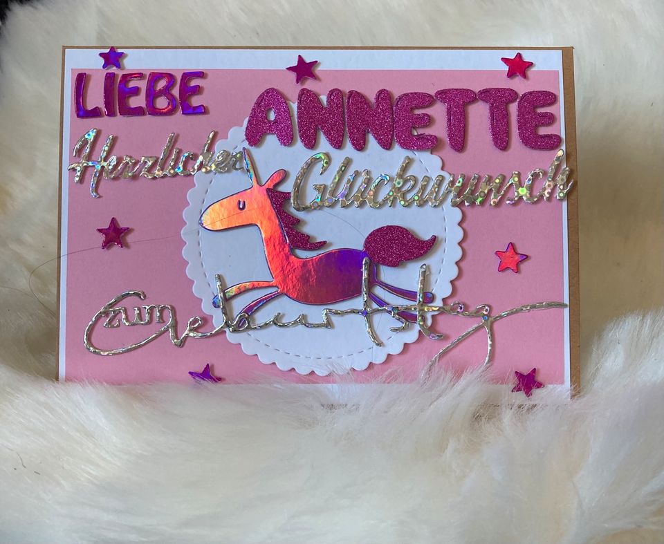 Geburtstagskarte, Karte zum Geburtstag - Einhorn in Clausthal-Zellerfeld