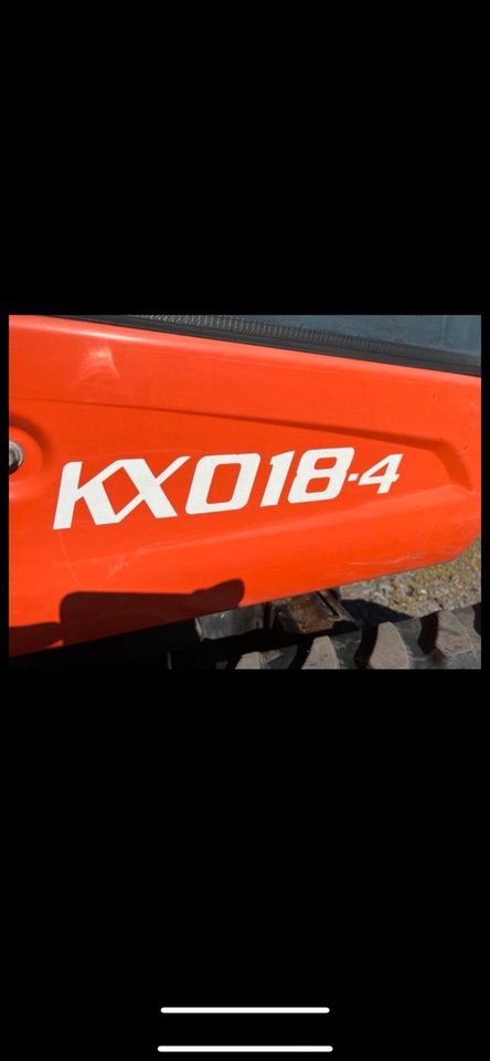 Minibagger mieten vermieten Kubota Kx in Oschatz