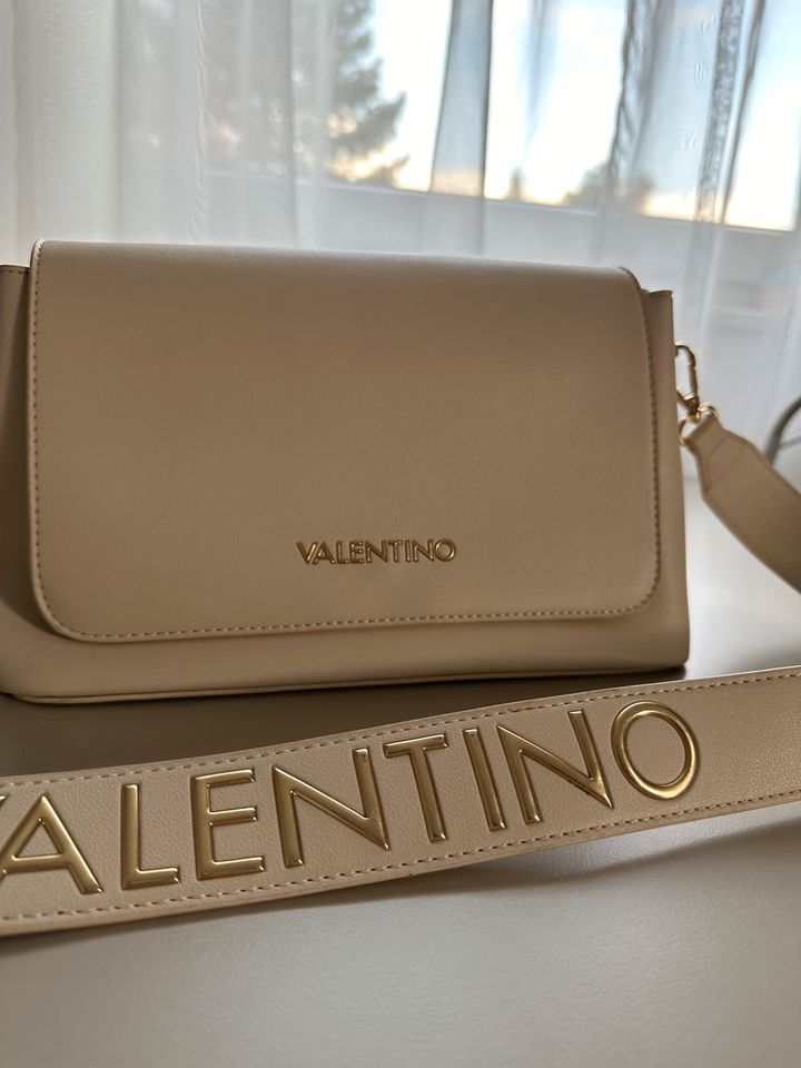 Valentino Handtasche Lederoptik beige creme in Hannover