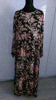 Neuw. H&M Maxi  Kleid schwarz beige Blätter floral 42 44 L Hessen - Fulda Vorschau