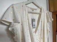 NEU Boden Wickelshirt T Shirt festlich créme gold 38 40 M L UK 14 Dresden - Blasewitz Vorschau