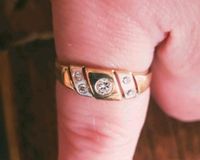 585er Gelbgold Damenring Ring Brillanten Brillantring +Zertifikat Nordrhein-Westfalen - Kall Vorschau