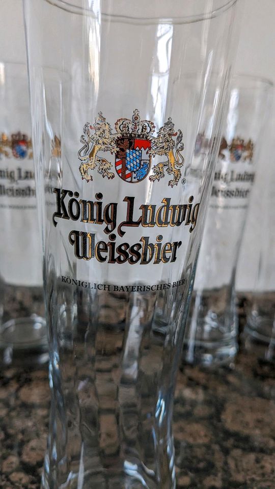 Weißbier, Glas, Weizenbierglas, König Ludwig, Stück in Wolfenbüttel