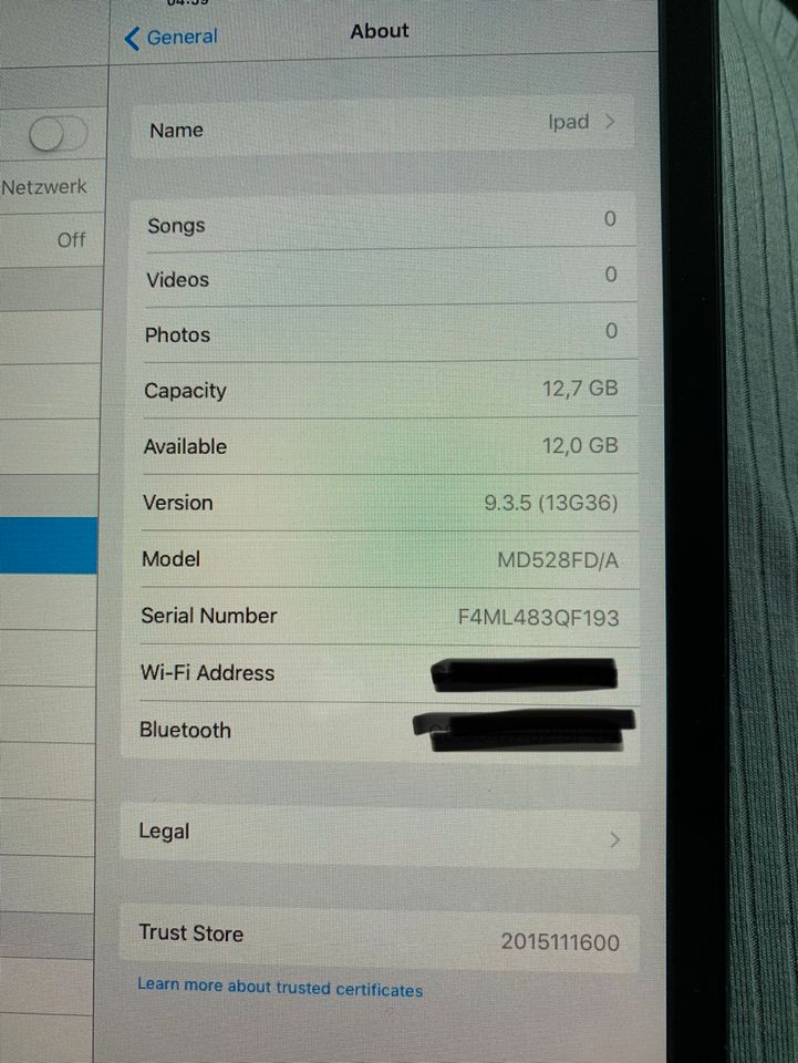 iPad Mini (1. Gen), A1432, 16 GB in Neubrandenburg