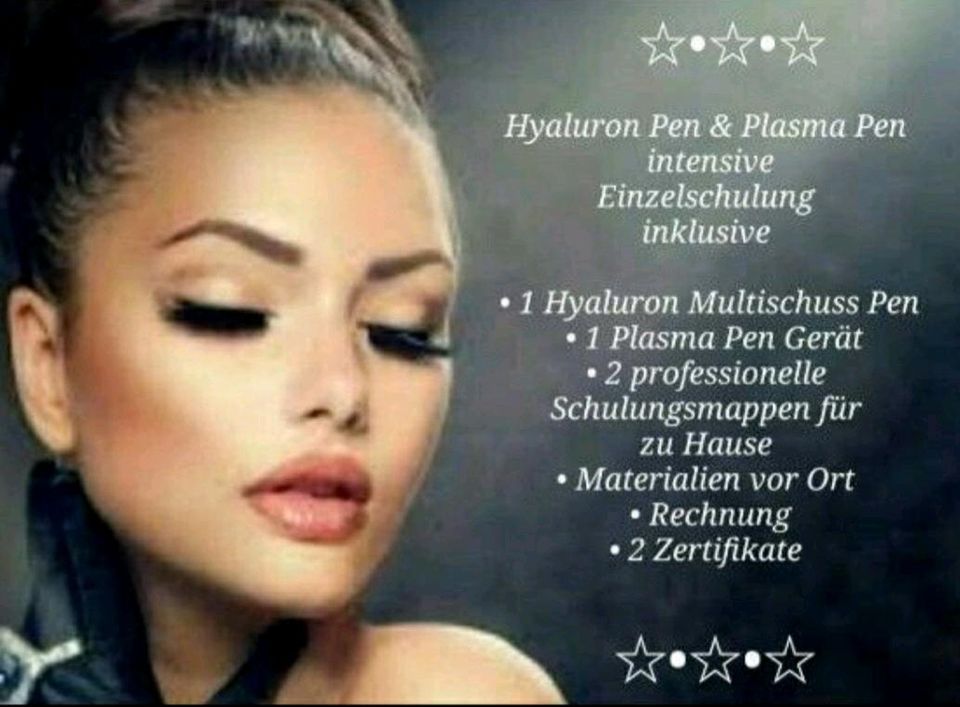 Hyaluron Pen & Plasma Pen Schulung + Starterset & 3 Zertifikate in Hattingen