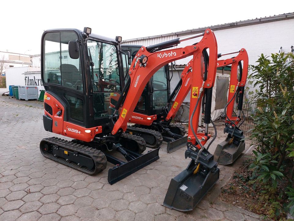 Kubota KX019-4 Minibagger Bagger Mieten Dauermiete in Geesthacht